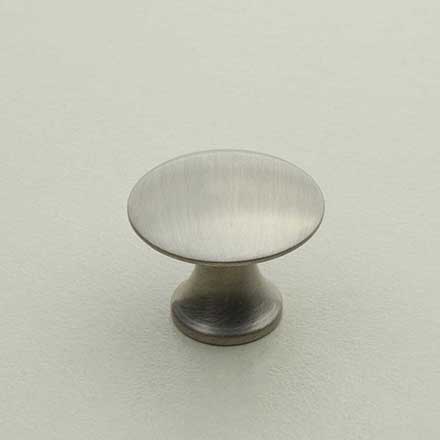 Horton Brasses [H-42-0.75-SN] Solid Brass Cabinet Knob - Classic - Satin Nickel Finish - 3/4" Dia.