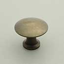 Horton Brasses [H-42-0.875-A] Solid Brass Cabinet Knob - Classic - Antique Finish - 7/8" Dia.