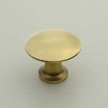 Horton Brasses [H-42-0.875-LA] Solid Brass Cabinet Knob - Classic - Light Antique Finish - 7/8" Dia.