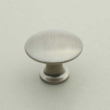 Horton Brasses [H-42-0.875-SN] Solid Brass Cabinet Knob - Classic - Satin Nickel Finish - 7/8" Dia.