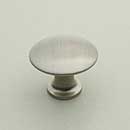 Horton Brasses [H-42-0.875-SN] Solid Brass Cabinet Knob - Classic - Satin Nickel Finish - 7/8" Dia.