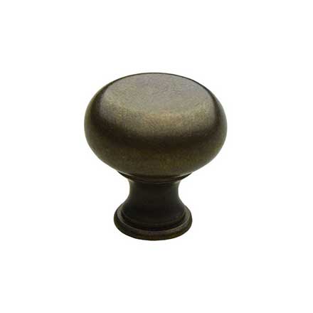 Horton Brasses [K-12-0.75-AL] Solid Brass Cabinet Knob - Classic Kitchen - Antique Lacquered Finish - 3/4" Dia.