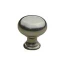 Horton Brasses [K-12-0.75-SN] Solid Brass Cabinet Knob - Classic Kitchen - Satin Nickel Finish - 3/4" Dia.