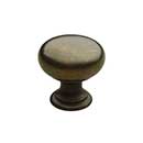 Horton Brasses [K-12-1.00-A] Solid Brass Cabinet Knob - Classic Kitchen - Antique Finish - 1" Dia.