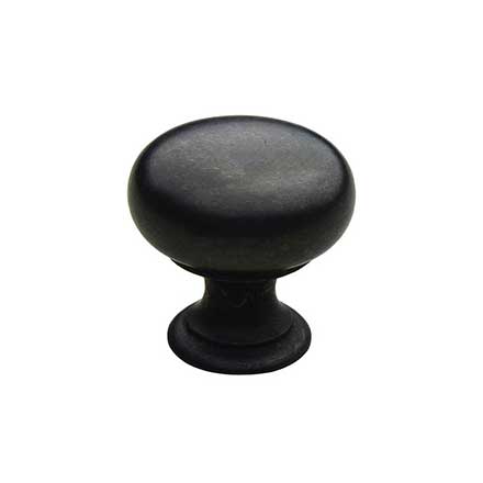 Horton Brasses [K-12-1.00-DL] Solid Brass Cabinet Knob - Classic Kitchen - Oil Rubbed Bronze Lacquered Finish - 1" Dia.