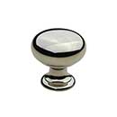 Horton Brasses [K-12-1.00-PN] Solid Brass Cabinet Knob - Classic Kitchen - Polished Nickel Finish - 1" Dia.