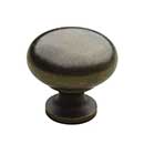 Horton Brasses [K-12-1.25-AL] Solid Brass Cabinet Knob - Classic Kitchen - Antique Lacquered Finish - 1 1/4" Dia.