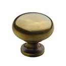 Horton Brasses [K-12-1.25-LA] Solid Brass Cabinet Knob - Classic Kitchen - Light Antique Finish - 1 1/4" Dia.