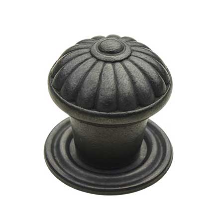 Horton Brasses [K-13-DA] Solid Brass Cabinet Knob - Spool - Oil Rubbed Bronze Finish - 1 1/4" Dia.
