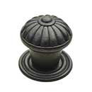 Horton Brasses [K-13-DA] Solid Brass Cabinet Knob - Spool - Oil Rubbed Bronze Finish - 1 1/4" Dia.
