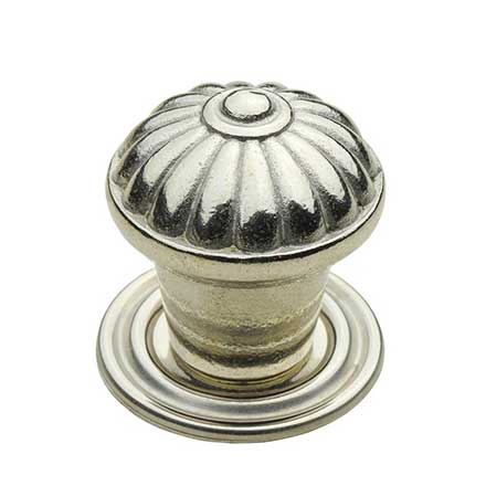Horton Brasses [K-13-PN] Solid Brass Cabinet Knob - Spool - Polished Nickel Finish - 1 1/4" Dia.