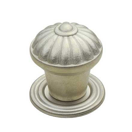 Horton Brasses [K-13-SN] Solid Brass Cabinet Knob - Spool - Satin Nickel Finish - 1 1/4" Dia.