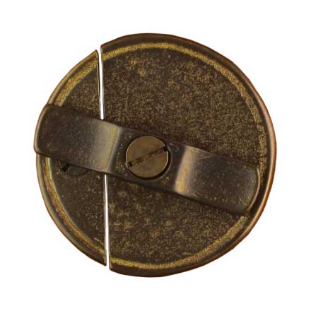 Horton Brasses [H-130-A] Cast Brass Cabinet Turnbuckle Latch - Antique Finish - 1 3/4″ Dia.