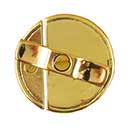 Horton Brasses [H-130-B] Cast Brass Cabinet Turnbuckle Latch - Polished Brass Unlacquered Finish - 1 3/4″ Dia.