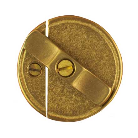 Horton Brasses [H-130-LA] Cast Brass Cabinet Turnbuckle Latch - Light Antique Finish - 1 3/4″ Dia.