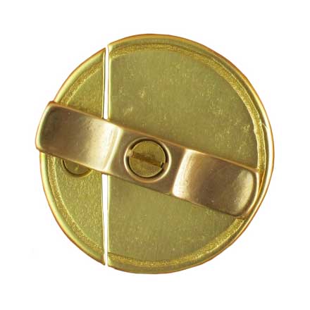 Horton Brasses [H-130-SB] Cast Brass Cabinet Turnbuckle Latch - Satin Brass Unlacquered Finish - 1 3/4″ Dia.