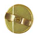 Horton Brasses [H-130-SB] Cast Brass Cabinet Turnbuckle Latch - Satin Brass Unlacquered Finish - 1 3/4″ Dia.