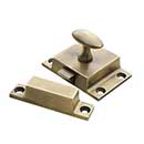 Horton Brasses [SL-6-LA] Solid Brass Butler Pantry Latch - Light Antique Finish - 2 1/8" W