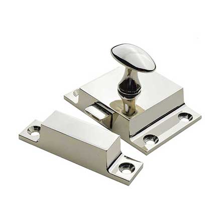 Horton Brasses [SL-6-PN] Solid Brass Butler Pantry Latch - Polished Nickel Finish - 2 1/8" W