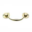 Horton Brasses [CL-561-B] Solid Brass Drawer Bail Pull - Chest Lift - Polished Brass Unlacquered Finish - 4 1/2" L