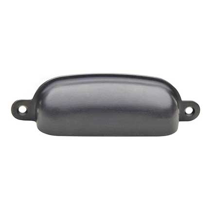 Horton Brasses [BN-3-DA] Solid Brass Drawer Bin Pull - Classic - Oil Rubbed Bronze Finish - 3 9/16" C/C - 4" L
