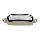 Horton Brasses [BN-3-PN] Solid Brass Drawer Bin Pull - Classic - Polished Nickel Finish - 3 9/16" C/C - 4" L