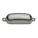 Horton Brasses [BN-3-SN] Solid Brass Drawer Bin Pull - Classic - Satin Nickel Finish - 3 9/16" C/C - 4" L