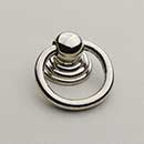 Horton Brasses [RP-3-PN] Solid Brass Drawer Ring Pull - Round - Polished Nickel Finish - 7/8" Dia.