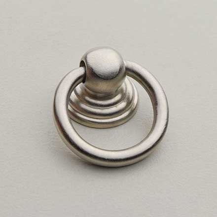 Horton Brasses [RP-3-SN] Solid Brass Drawer Ring Pull - Round - Satin Nickel Finish - 7/8" Dia.