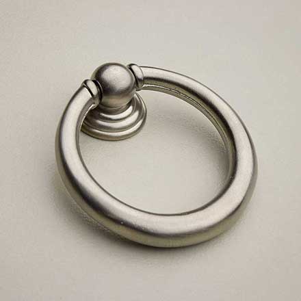 Horton Brasses [RP-5-SN] Solid Brass Drawer Ring Pull - Round - Satin Nickel Finish - 1 5/8" Dia.