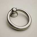 Horton Brasses [RP-5-SN] Solid Brass Drawer Ring Pull - Round - Satin Nickel Finish - 1 5/8" Dia.