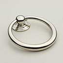 Horton Brasses [RP-6-PN] Solid Brass Drawer Ring Pull - Round - Polished Nickel Finish - 1 7/8" Dia.