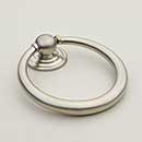 Horton Brasses [RP-6-SN] Solid Brass Drawer Ring Pull - Round - Satin Nickel Finish - 1 7/8" Dia.