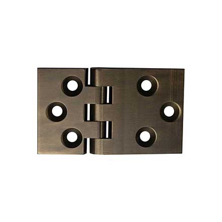 Horton Brasses [H-500-A] Solid Brass Drop Leaf Table Hinge - Antique Finish - Pair - 2 1/8" L x 1 1/4" W