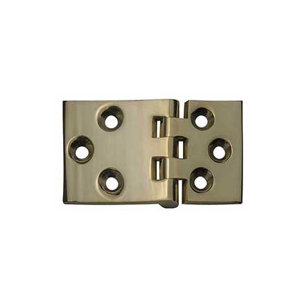 Horton Brasses [H-500-B] Solid Brass Drop Leaf Table Hinge - Polished Brass Unlacquered Finish - Pair - 2 1/8" L x 1 1/4" W
