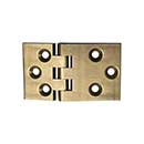 Horton Brasses [H-500-LA] Solid Brass Drop Leaf Table Hinge - Light Antique Finish - Pair - 2 1/8" L x 1 1/4" W