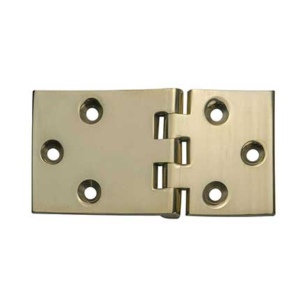 Horton Brasses [H-510-SB] Solid Brass Drop Leaf Table Hinge - Satin Brass Unlacquered Finish - Pair - 2 7/8" L x 1 1/2" W