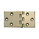 Horton Brasses [H-510-SB] Solid Brass Drop Leaf Table Hinge - Satin Brass Unlacquered Finish - Pair - 2 7/8" L x 1 1/2" W
