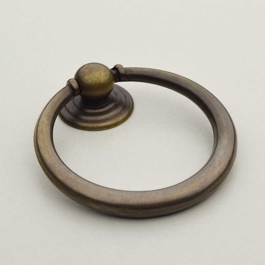 Horton Brasses [RP-6-A] Solid Brass Cabinet Drawer Ring Pull