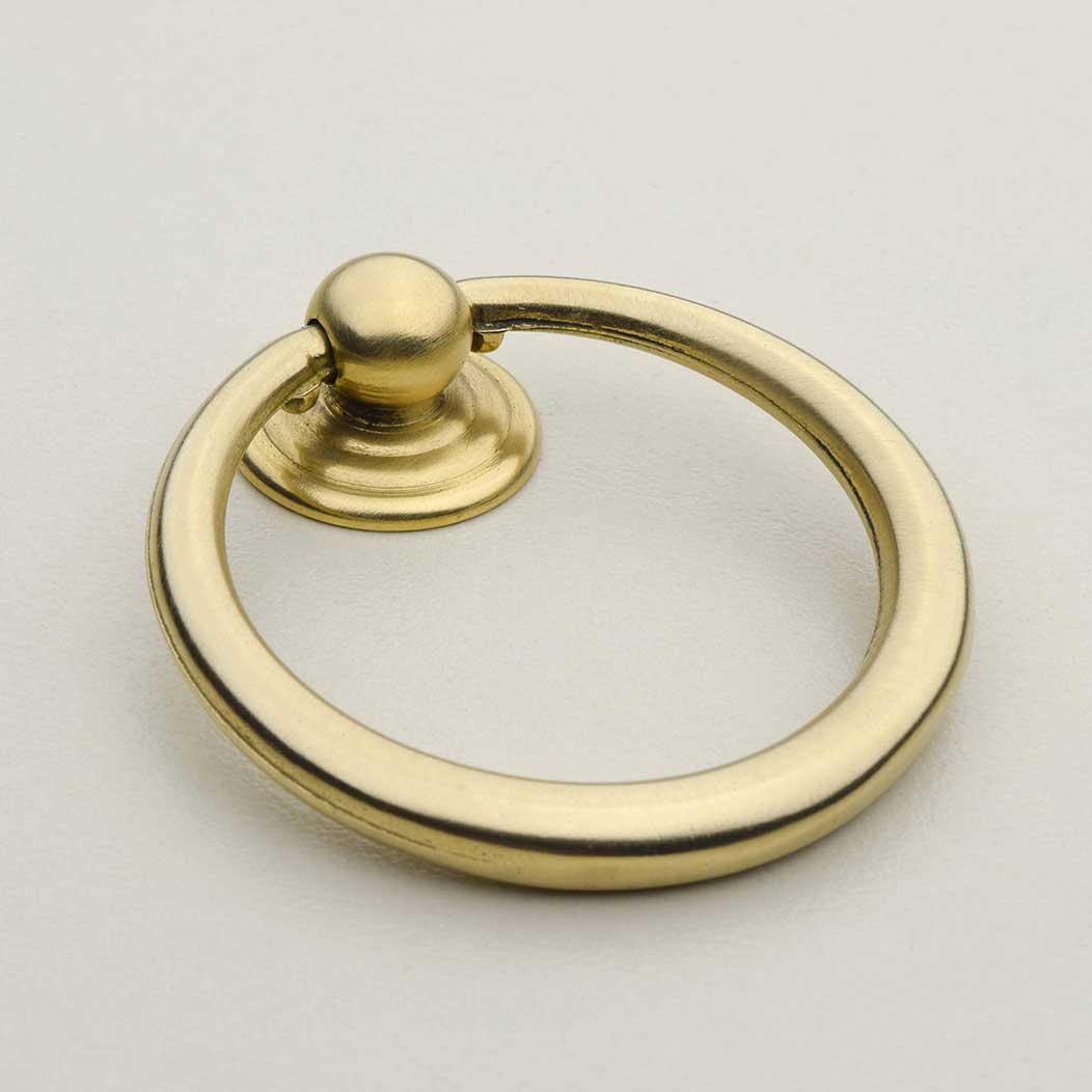 Horton Brasses [RP-6-SB] Solid Brass Cabinet Drawer Ring Pull