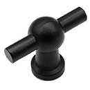 Iron Valley [T-82-706-M4] Cast Iron Cabinet Knob - T-Pull - Flat Black Finish - 1 3/4" L