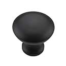 Iron Valley [T-81-309] Cast Iron Cabinet Knob - Dome - Flat Black Finish - 1 1/8&quot; Dia.