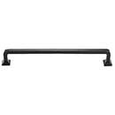 Iron Valley [T-80-126-12] Cast Iron Cabinet Pull Handle - Contemporary - Oversized - Flat Black Finish - 12&quot; C/C - 13&quot; L