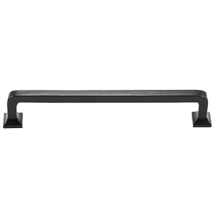 Iron Valley [T-80-126-9] Cast Iron Cabinet Pull Handle - Contemporary - Oversized - Flat Black Finish - 9&quot; C/C - 9 3/4&quot; L