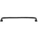 Iron Valley [T-81-131-12] Cast Iron Cabinet Pull Handle - Modern Texture - Oversized - Flat Black Finish - 12&quot; C/C - 12 7/8&quot; L