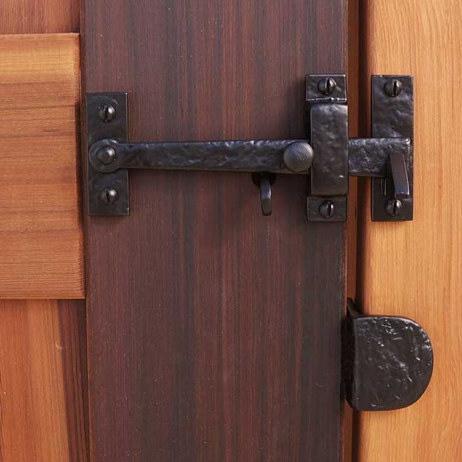 Iron Barn Door Thumb Latch Door Jam Strike Hardware 