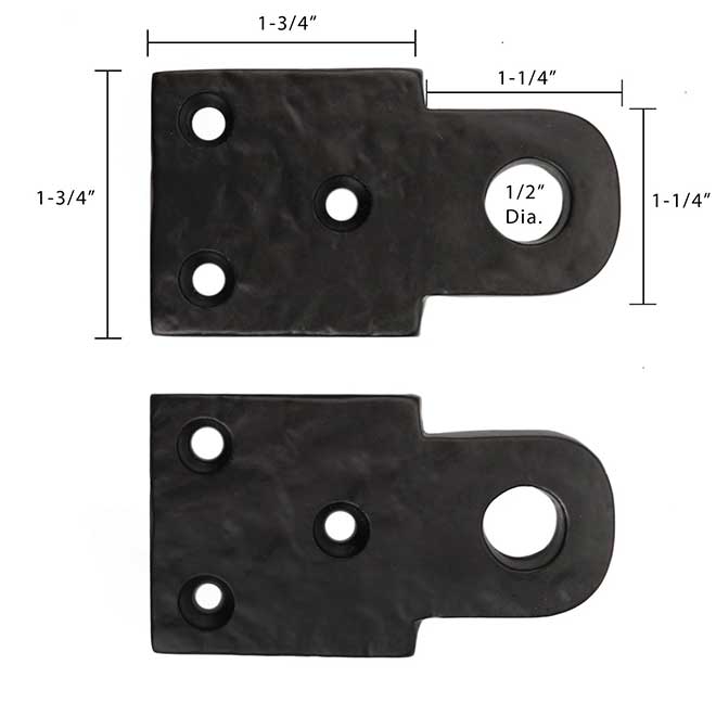 Iron Valley [IR-50-410] Cast Iron Gate Mortise Lock Plates