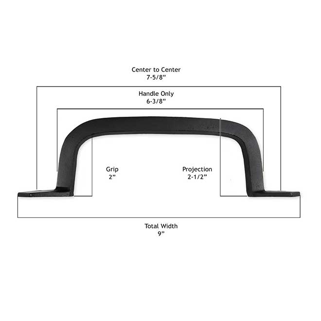 Iron Valley [IR-100] Cast Iron Gate Pull Handle