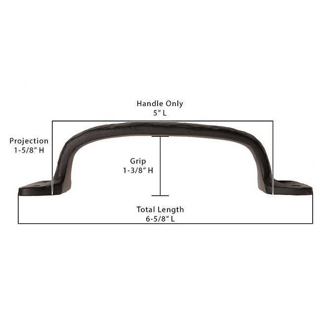 Iron Valley [T-81-113] Cast Iron Gate Pull Handle