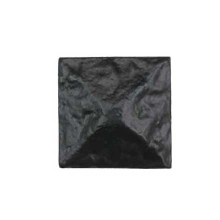 Iron Valley [T-82-800] Cast Iron Door Clavos - Square Textured - Flat Black Finish - 1&quot; Sq.